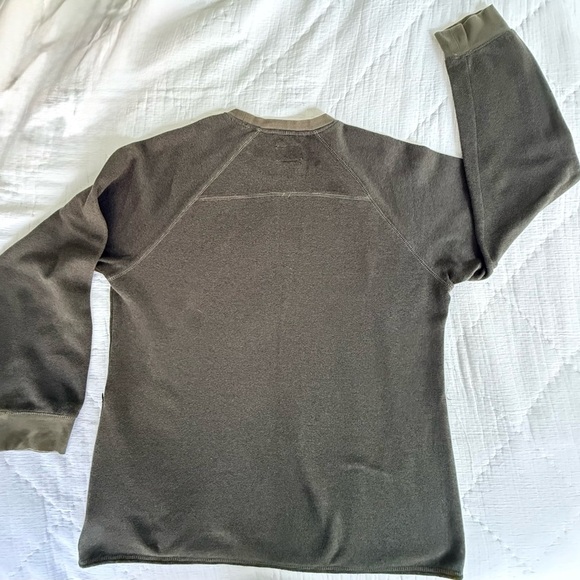 Tavik Modern Beach Culture Crewneck Sweatshirt XL Olive Green Cotton Blend - Picture 3 of 10